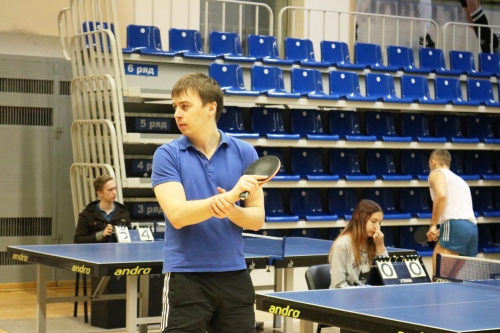 Соревнования по настольному теннису (мужчины) в зачет XI Спартакиады трудовых коллективов Тюменской области