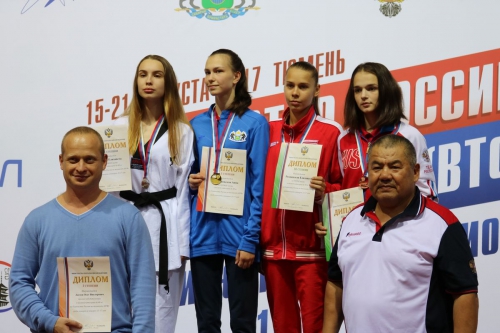 Победители и и призеры первенства России по тхэквондо среди юниоров и юниорок 15-17 лет                     