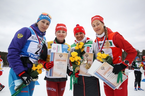 Эстафеты. Чемпионат России по лыжным гонкам