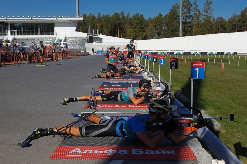 Альфа-банк Чемпионат России по биатлону день 1